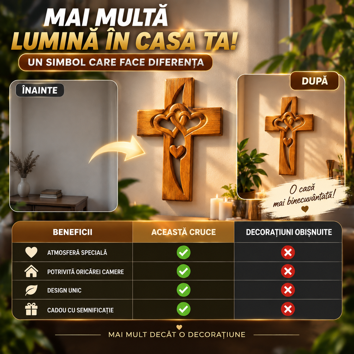 Crucea Liniștii și Iubirii FaithLove™
