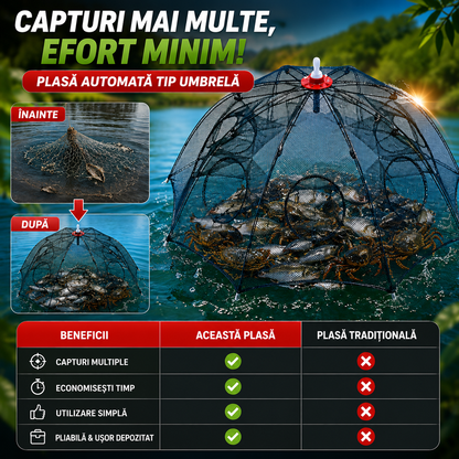 Plasă Automată pentru Pescuit FishTrap™
