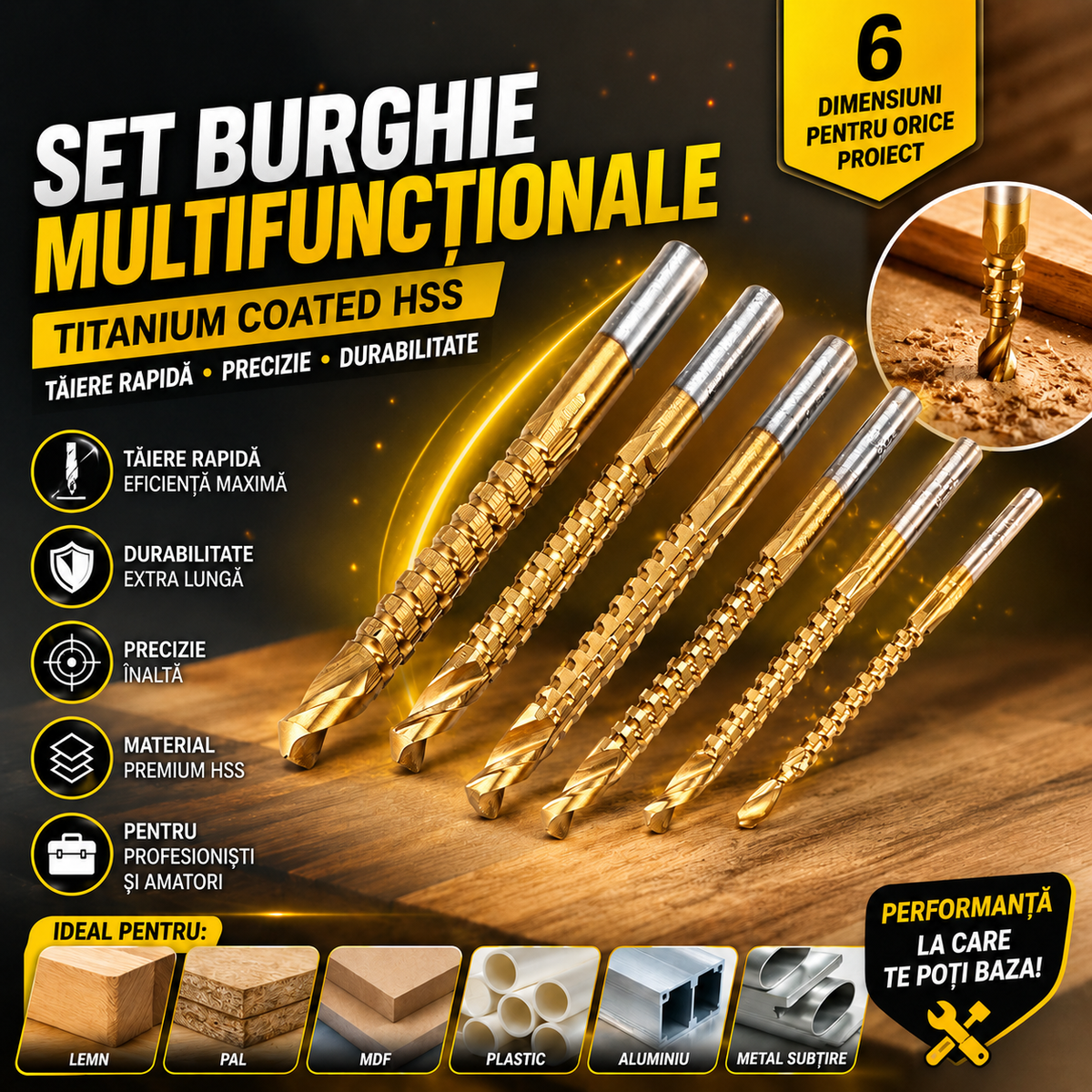 Set Burghie Multifuncționale TitanPro™