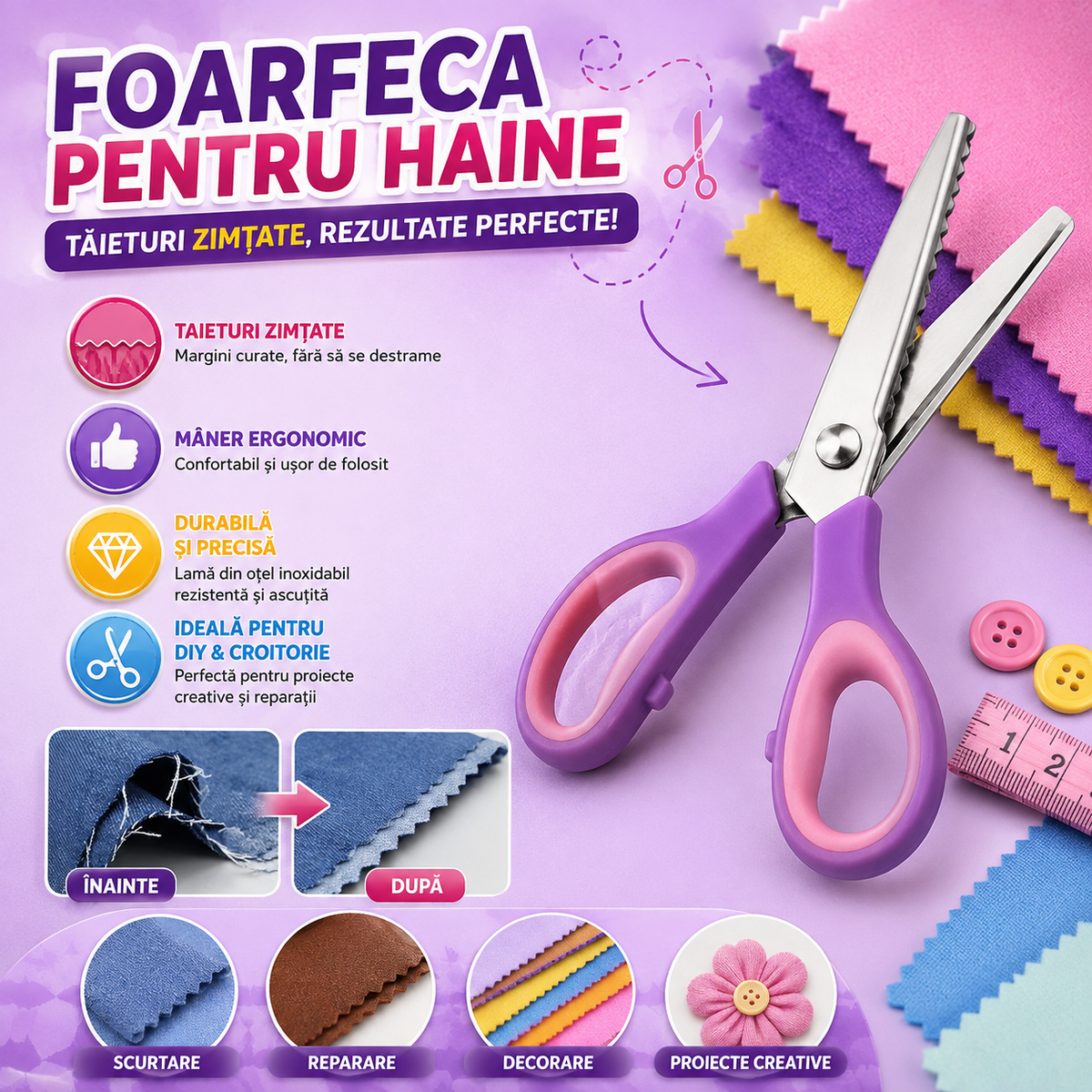 Foarfecă pentru Scurtat și Reparat Haine CutFix™
