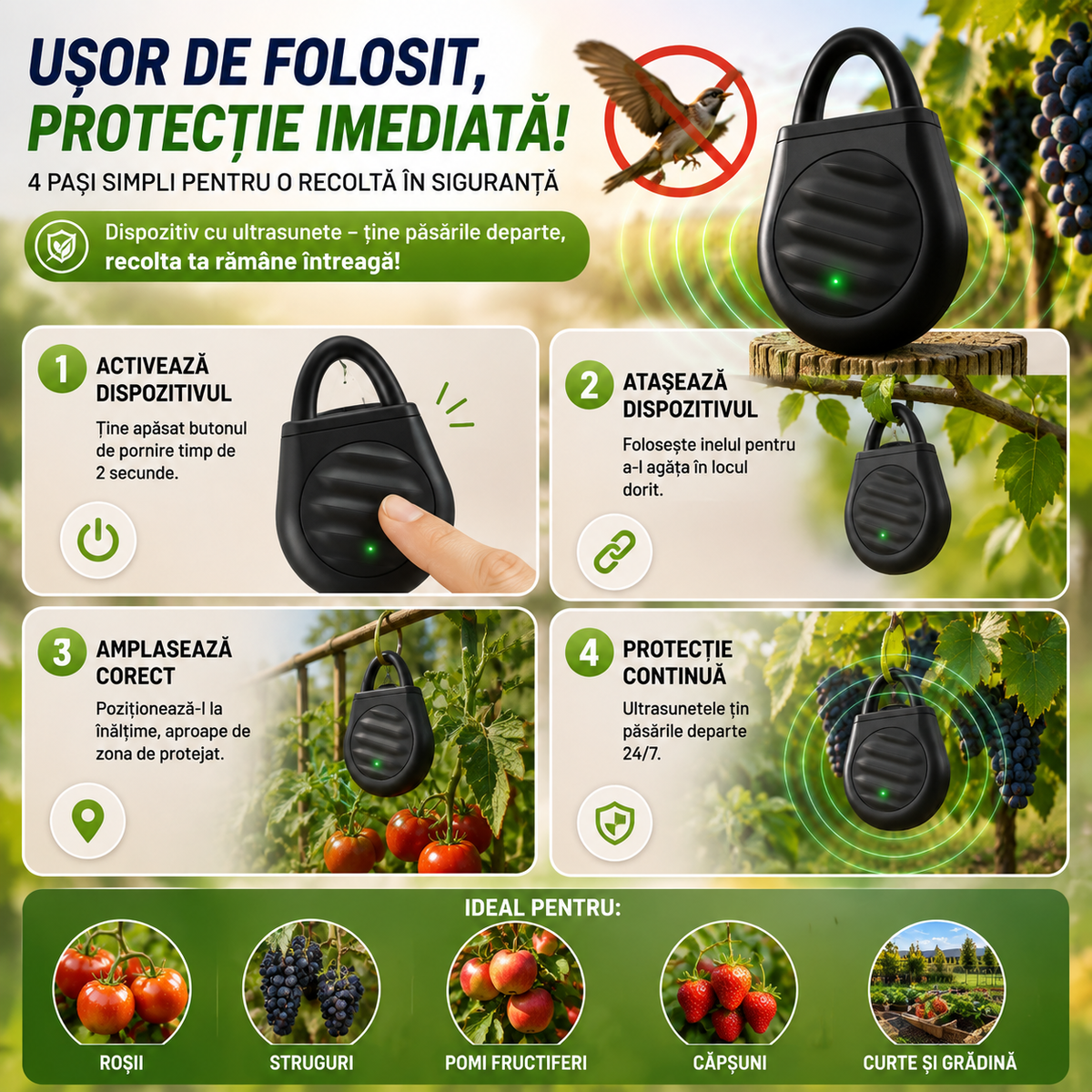 Aparat Anti-Păsări PăsăriSTOP™
