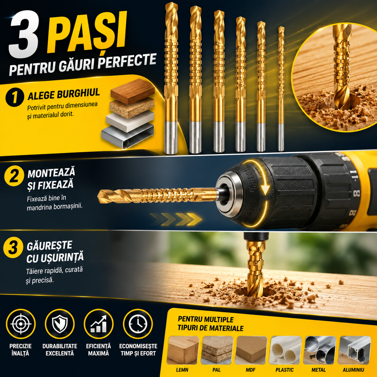 Set Burghie Multifuncționale TitanPro™