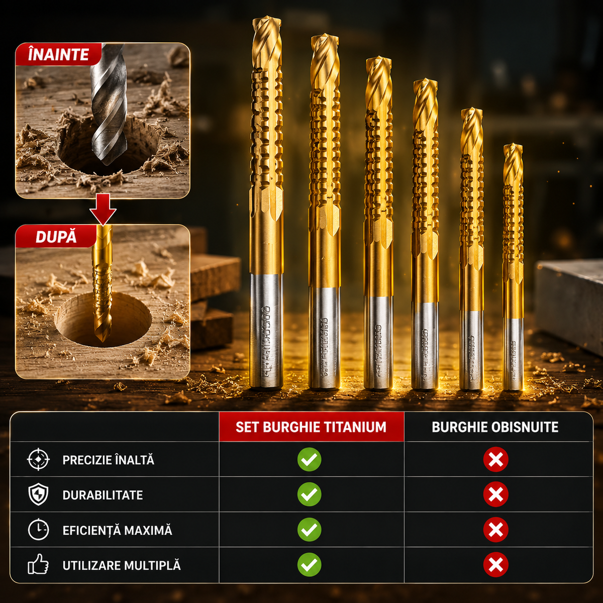 Set Burghie Multifuncționale TitanPro™