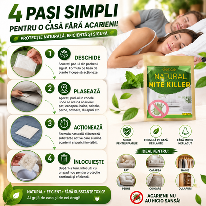 Protecție Naturală Anti-Acarieni Natural MiteGuard™