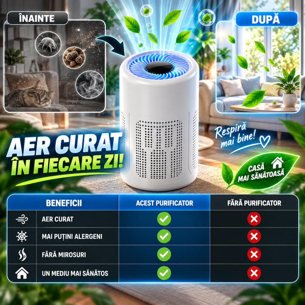 Purificator de Aer AerCurat™